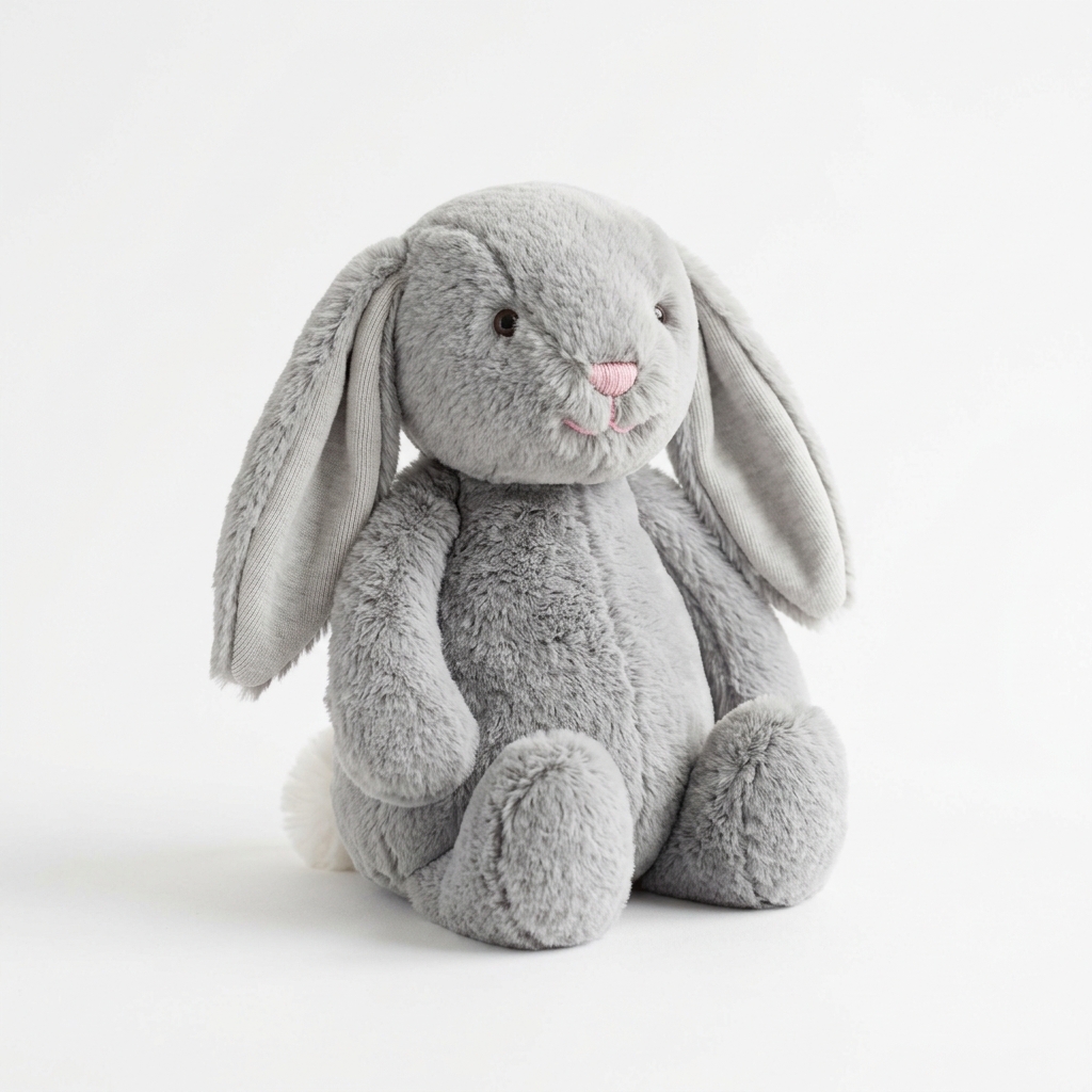 Plush Grey Bunny