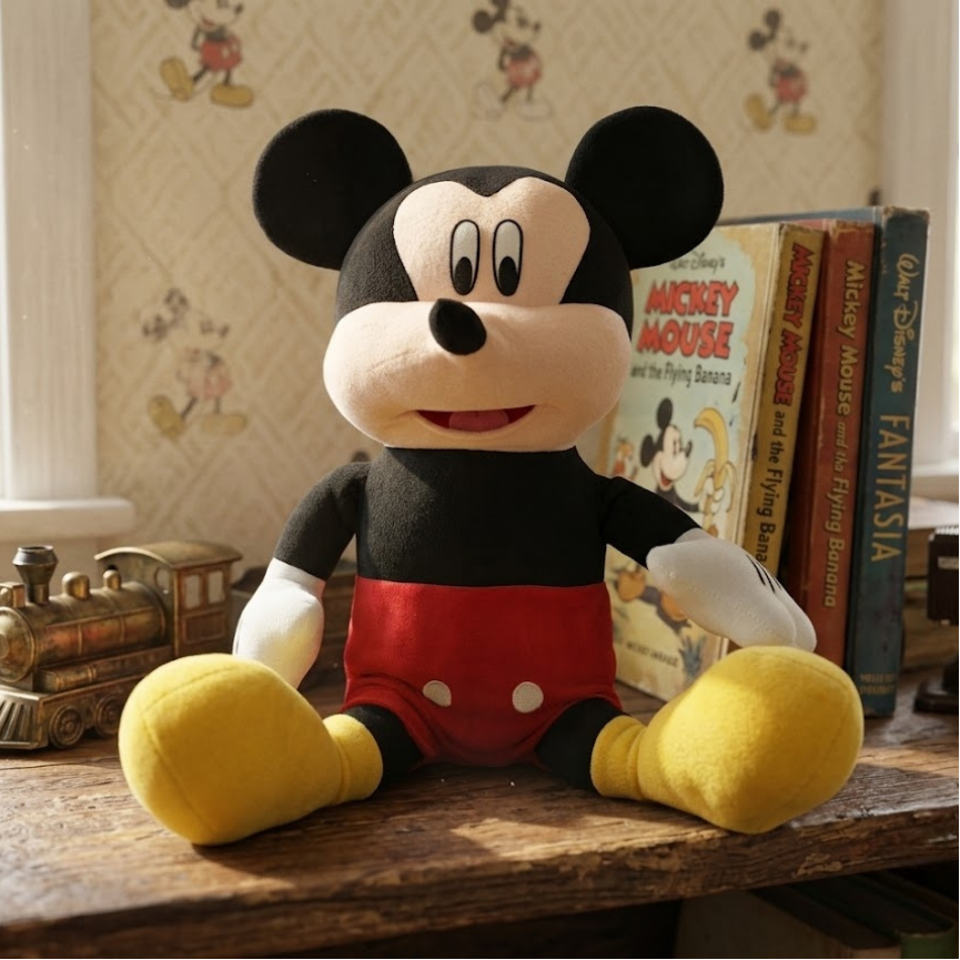 Classic Mickey Mouse Plush - Image 2
